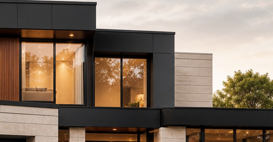 Aluminium window detail